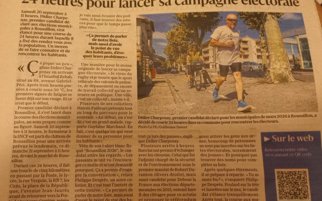 Interview du DL de la course de 24h pour la campagne